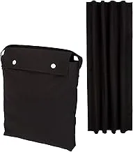 Amazon Basics Portable Window Blackout Curtain Shade with Suction Cups for Travel, 1-Pack, 1.27 M x 1.98 M, Black