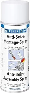 Weicon Anti-Seize Spray | 400 ml | Asa 100, High-Temperature Resistant Sprayable Assembly Paste For Use As Lubricant, Corrosion Protection And Release Agent