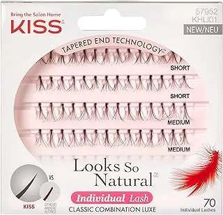 KISS Haute Couture Individual Eye Lashes KHLI01, 70 Pieces