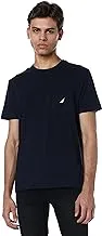 Nautica Men's Solid Crew Neck Short Sleeve Pocket T-Shirt