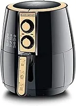 Black+Decker 4 Liter Air Fryer 1.2 Kg Performance Range Aero Fry - Af300-B5, Black And Gold