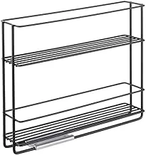 Metaltex Spice Rack Slide, Black, 28X22X6Cm