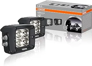 LEDriving CUBE VX80-SP, OFF ROAD LED work lights, high beam, spot, 1300 lumens, light beam up to 114 m, rectangular high-performance LED spot lights, duo-pack (2 pieces)