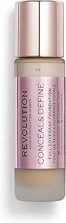 Makeup Revolution, Conceal & Define, Foundation, F8, 23Ml