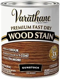 Rust-Oleum Varathane 262007 Premium Fast Dry Wood Stain, 32 Oz, Gunstock