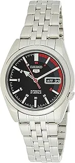 Men's Seiko 5 Automatic Watch With Analog Display And Stainless Steel Strap Snk375K