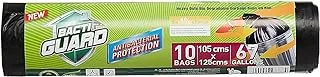 Bacti Guard Anti-Bacterial Heavy Duty Garbage Bags 67 Gallons Size 105cms x 125cms 10pcs