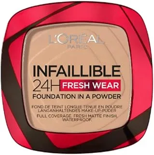 L’Oréal Paris Infaillible 24H Fresh Wear Foundation in a powder, 120 Warm Vanilla