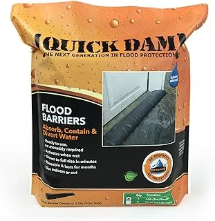 Quick Dam Qd65-1 Water Activated Flood Barrier 10-Ft Qd610-1 1