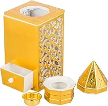 Almarjan Fb01-T502-Ts467 Home Fragrance, Gold And White