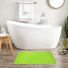 Story At Home Mosaic Bath Mat, Neon Green, 78 X 35 Cm, Bm1101