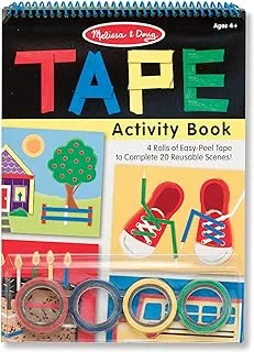 Melissa & Doug Tape Activity Book: 4 Rolls Of Easy-Tear Tape And 20 REUsable Scenes