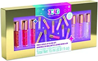 3C4G Pink & Gold Lip Gloss Pack of 10