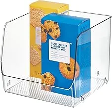 Interdesign Linus Stacking Organizer Bin Large White 65370