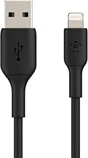 Belkin Lightning Cable (Boost Charge Lightning to USB Cable for iPhone, iPad, AirPods) MFi-Certified iPhone Charging Cable (Black, 1m) – 2 Pack