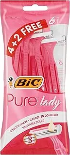 Bic pure3 razors pouch (pack of 6)