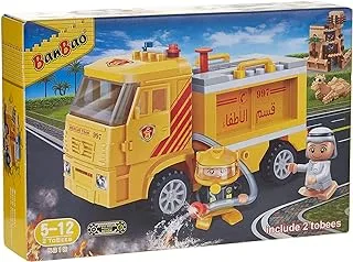 Banbao Fire Truck Local Tobee And Fireman, Multi-Colour, 5310