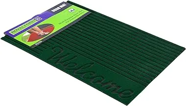 Royalford Green Rib Rubber Door Mat, Multi-Colour, 17 x 26 inch, RF3016