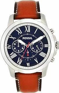 Fossil Leather Mens Quartz Watch