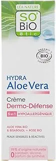 So'Bio Ã‰tic So Bio Etic Cosmebio Hydra Aloe Vera Dermo-Defense Cream Dermo-Defense Cream 5in1, 50ml | Moisturises | For sensitive & reactive skin.