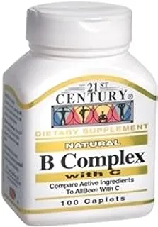 21st Century B-Complex With C Caplets - 100 Capsules