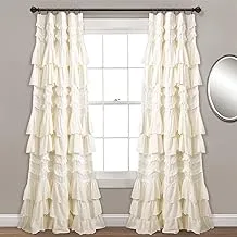 Lush Decor, Ivory Kemmy Window Curtain Sing Panel, 84