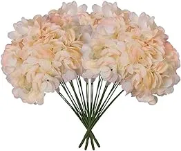 YATAI 4pcs Artificial Flowers, Silk Hydrangea Flowers, Lifelike & Long-Lasting Fake Flowers, Vibrant, Realistic Hydrangeas Floral Arrangement for Events, Home Office Decor, Allergy-Free, Cham-Pink