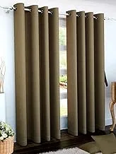 Story At Home Door Curtain, Brown, 118 X 152 Cm, Dnr4038, 2 Pieces