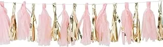 Gingerray Oh Baby Tassel Garland, Pink & Gold