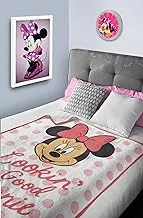 Disney Minnie Mouse Colar Fleece Blanket for Kids All Season, Ultra Soft, Fade Resistant (Official Disney Product)