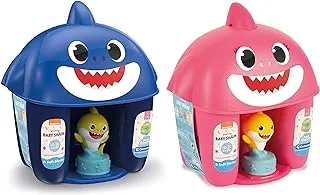 Clementoni Soft Clemmy Baby Shark 6 Soft Block Bucket, Multicolor, 17425