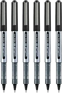 UNI-Ball Eye UB150 Roller Pen (Black Ink, Pack of 6)