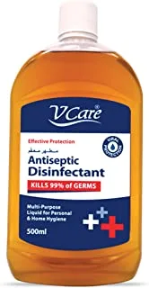 V Care Vcare Antiseptic Disinfectant Liquid | Multi Purpose Liquid For Personal And Home Hygiene | Versatile And Effective Protection | 500Ml