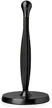 Umbra Tug Stand Up Paper Towel Holder With Easy One Handed Tear, Metallic Black, Free Standing