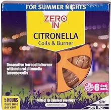 Citronella Burner with 6 Pieces Coils