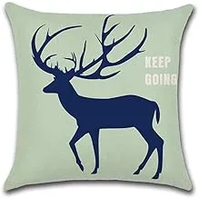 Antler Printed Cushion Cover 45x45 cm