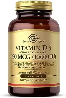 Solgar Vitamin D3 (Cholecalciferol) 250 Mcg, (10, 000 Iu) 120 Softgels