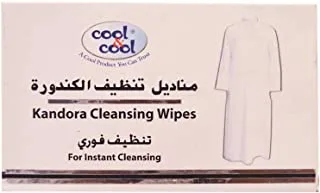 Cool & Cool Kandora Cleansing Wipes 12's - Gentle Fabric Care, Color Protect & Instant Cleansing