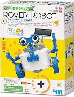 4M 403417 Green Science Rover Robot-Solar Hybrid Power, Multi