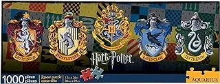 AQUARIUS Harry Potter Puzzle House Crests (1000 Piece Jigsaw Puzzle) - Officially Licensed Harry Potter Merchandise & Collectibles - Glare Free - Precision Fit - 13x36in