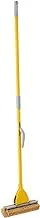 Apex Floor Cleaning Metal Roller Mop 25 Cm, Yellow/Grey, 10501, 25 X 133 X 9