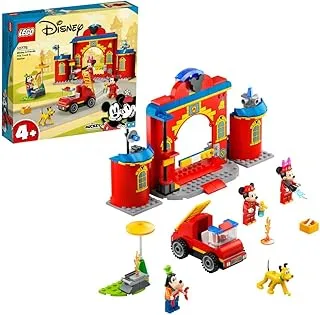 LEGO | Disney Mickey and Friends – Mickey and Friends Fire Engine and Station 10776 Building Kit (144 Pieces)