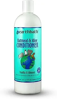 Earthbath natural oatmeal and aloe conditioner with vanilla and almond scent, white, 16oz