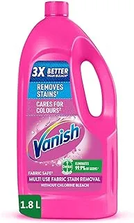 Vanish Laundry Stain Remover Liquid for Colors & Whites, Can be Used With and Without Detergents, Additives & Fabric Softeners, 1.8 L