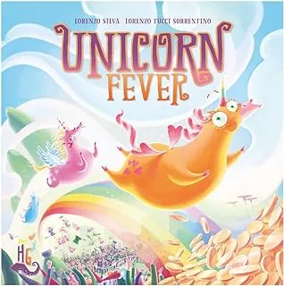 Horrible Games Unicorn Fever - Wacky Racing Game, Place Bets And Magically Influence The Race By Casting Spells On The Unicorns - Buy Contracts And Win Gold, 2-6 Players, 40 Mins, Ages 14 & Up