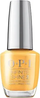 OPI Nail Polish, Malibu Collection, Infinite Shine Long-Wear Nail Polish, Marigolden Hour, 15ml, Yellow