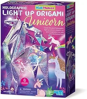 4M 404776 Kidzmaker-Unicorn Origami Room Light, Mixed Colours