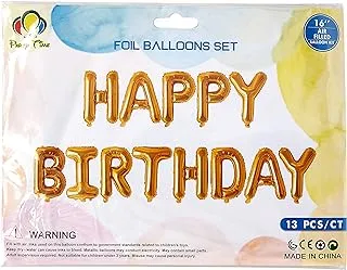 16 Inch Gold Alphabet Letters Balloons Happy Birthday Party Decoration Aluminum Foil Membrane Ballon