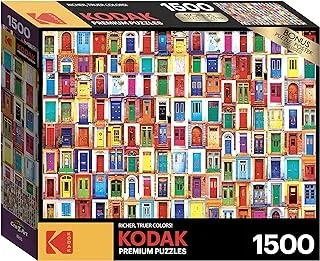 Cra-Z-Art Kodak 1500 قطعة بازل مساعد. مجموعة أبواب ملونة قديمة من جميع أنحاء العالم ، متعددة الألوان ، Ca-8905Aa_429283