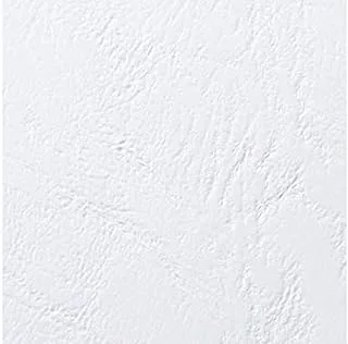 Gbc 107S4400015 A5 Leather Grain Cover Set, White, Pack of 100